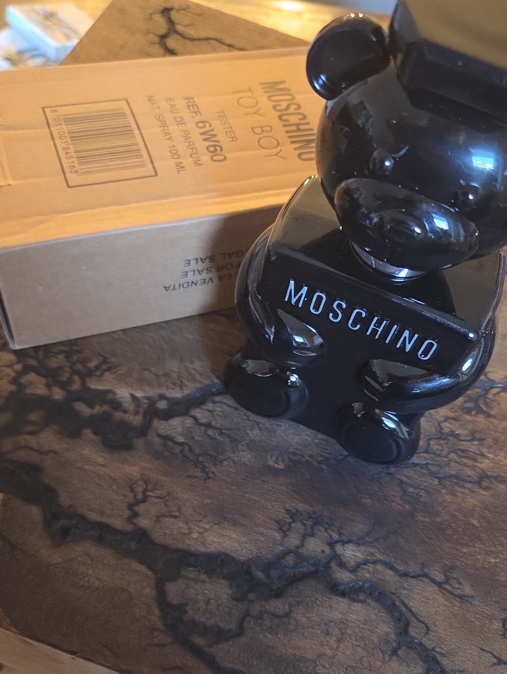 Moschino MENS TOY BOY Black BEAR EDP 100 ML New!! In Tester Box New!!